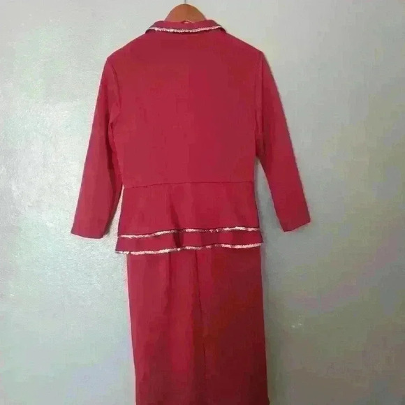 Sequined Red Dress Size Large - Picture 6 of 16